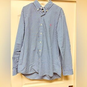 Ralph Lauren Royal Blue and White Checkered Shirt